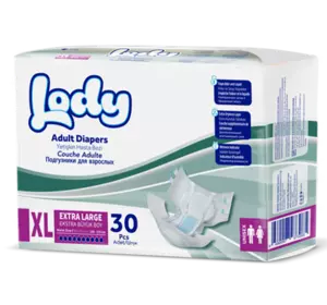 Підгузки для дорослих на липучках XL LODY JUMBO Підгузки для дорослих на липучках XL LODY JUMBO