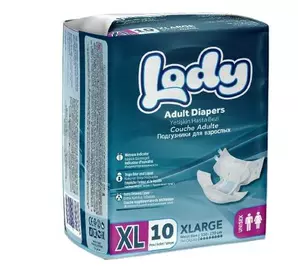 Підгузки для дорослих на липучках XL LODY ECO Підгузки для дорослих на липучках XL LODY ECO