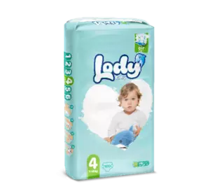 Підгузки дитячі на липучках LODY AIR MEGA Підгузки дитячі на липучках LODY AIR MEGA
