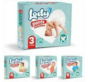 Підгузки-трусики дитячі LODY PANTS ECO Підгузки-трусики дитячі LODY PANTS ECO